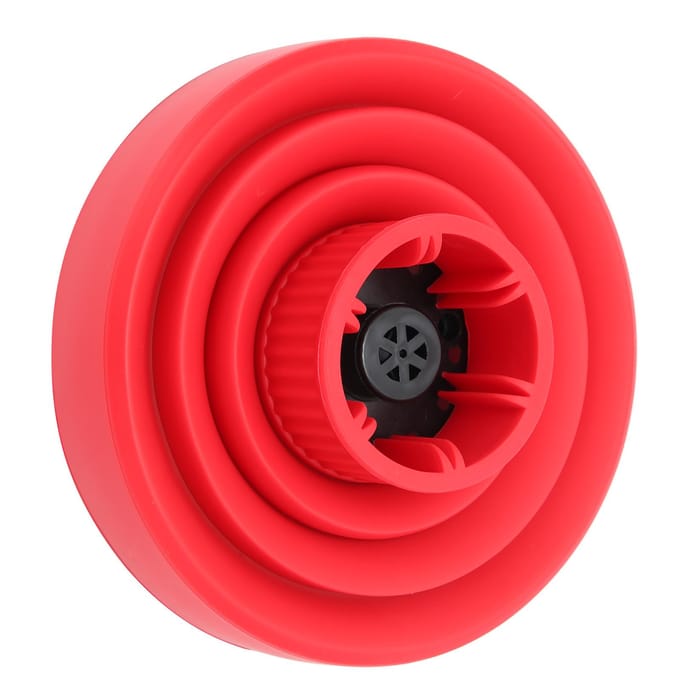 Diffuseur de sèche-cheveux pliable universel, portable et de voyage, rouge rouge