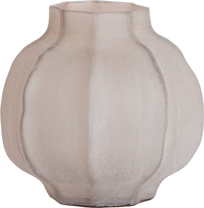 Light&living Vaas Ø27x26 cm TEJEDA glas licht bruin