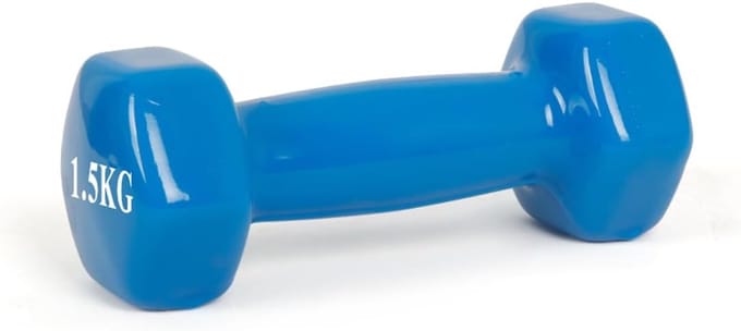 Halters Set Gietijzer met Rubber Antislip Zeshoekig - Diverse Gewichten