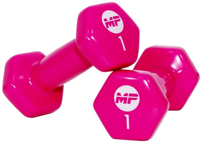 Vinyl dumbbells MP920 2 x 1 kg