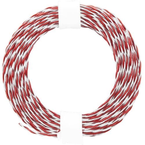 Donau Elektronik 210-05 Draad 2 x 0.04 mm² + 2 x 0.04 mm² Rood, Wit 10 m