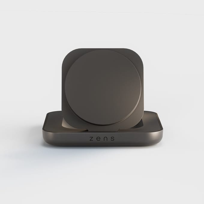 Zens Magnetic Nightstand Charger 1× Qi2 15 W MagSafe Apple StandBy draadloze lader iPhone Zwart