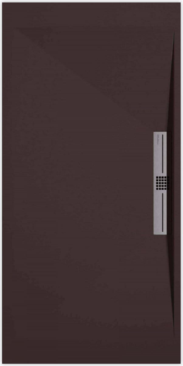 Sanifun douchebak Stone Side Chocolate Smooth 1000 x 700 S