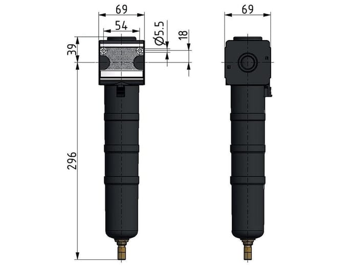Voorfilter 0.3micron G1/2'' 650l/min Auto Metal Multifix 2