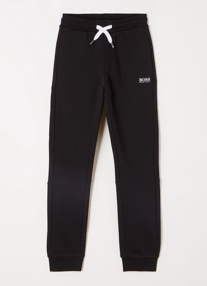 HUGO BOSS Tapered fit joggingbroek - Zwart - Maat 164