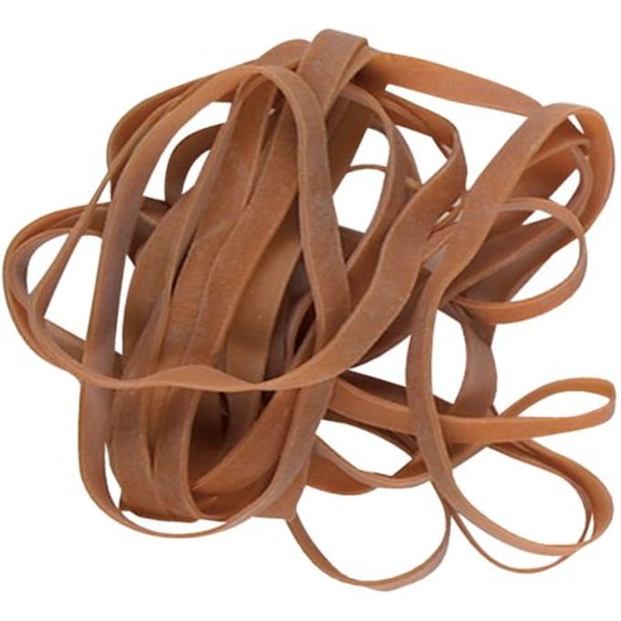 Elastiek Standard Rubber Bands 64 90x5mm 100gr 85 stuks bruin