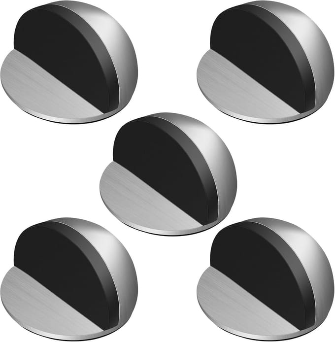 Set van 5 Deurstoppers - Deurstoppers Transparant- Deurbuffer - 4.5x4.5x2.5Cm - Deurbuffer voor binnen en buiten– Extra grip
