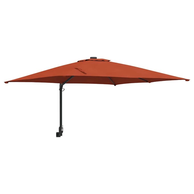 vidaXL - Tuinparasol - 248,5 - x - 247,5 - x - 160 - cm - Polyester - en - Staal
