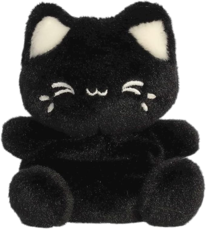 Palm Pals - Black Sesame Meowchi knuffel - 13 cm - Pluche
