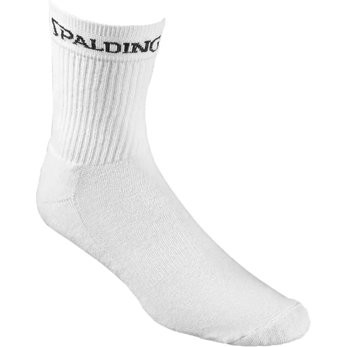 Spalding Mid Cut 3 Paar Sokken Wit