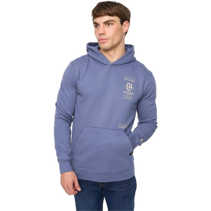 Crosshatch Heren Jamolat Hoodie (Denim Blauw)