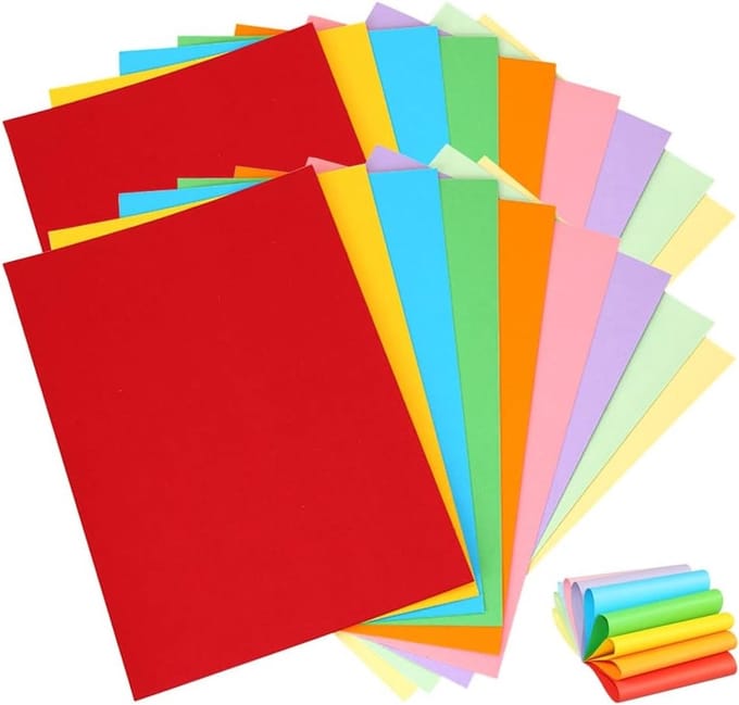 A4 Papier, 100 Vel A4 Klei Karton voor DIY Projecten, Wenskaarten en Schilderijen maken