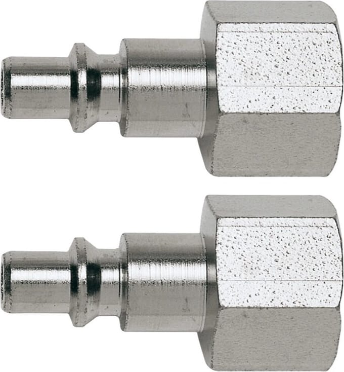 CriKo adapter voor persluchtgereedschap - Orion x 1/4" binnendraad - 2 stuks