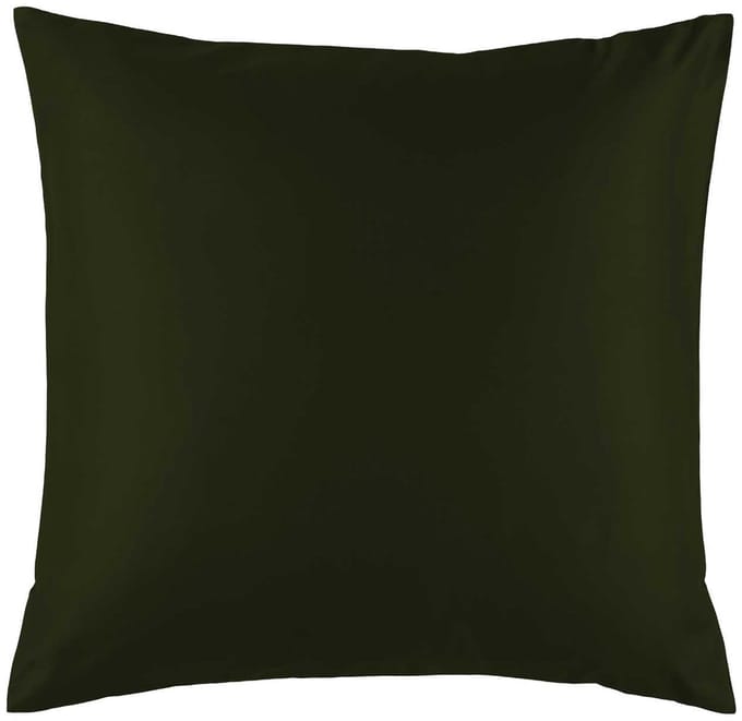 De Witte Lietaer Kussensloop Olivia Kahki - 63 x 63 cm - Groen - Katoen Satijn