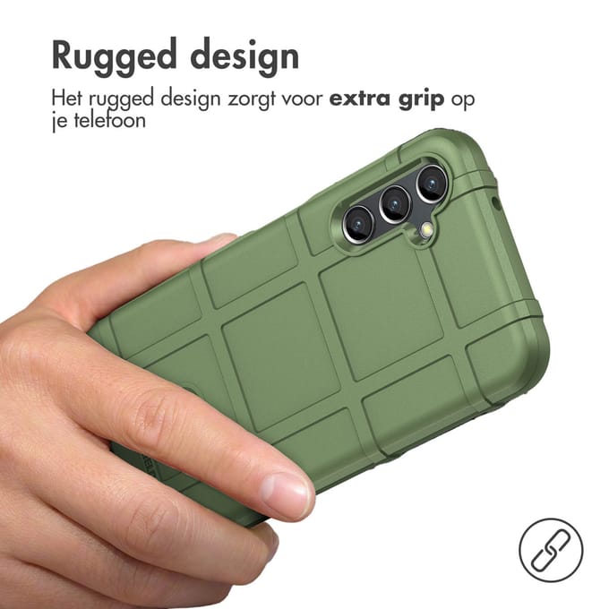 imoshion Rugged Shield Backcover voor de Samsung Galaxy A14 (5G/4G) - Donkergroen