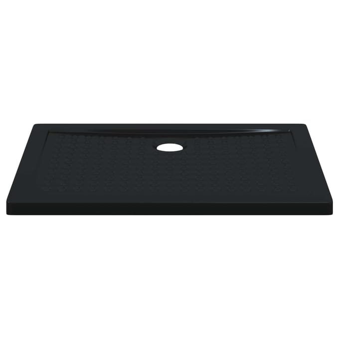 vidaXL - Douche - Basis - Tray - met - Stippen - 100 - x - 70 - x - 4 - cm - ABS - Zwart