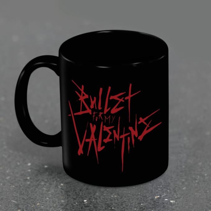 Bullet For My Valentine Red Logo Unisex Kop - zwart - Standard