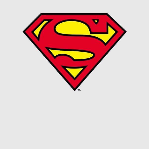 Official Superman Shield Women's T-Shirt - Grey - M