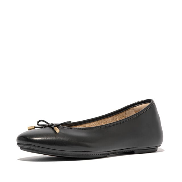 Fitflop Delicato Bow Soft Ballerina´s Zwart EU 40 Vrouw