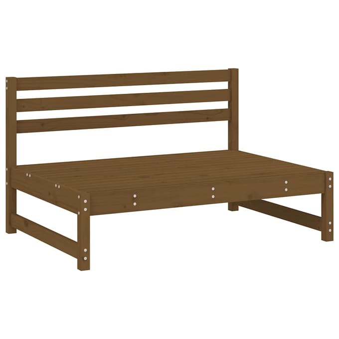 vidaXL - Middenbank - 120x80 - cm - massief - grenenhout - honingbruin