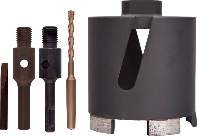 Perfectmate EPD0631 Dozenboor Diamant - 82 x 70mm - M16 - incl. adapters en centreerboor