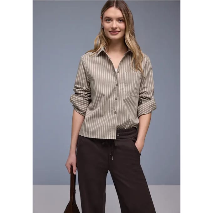 Gestreept overhemd blouse