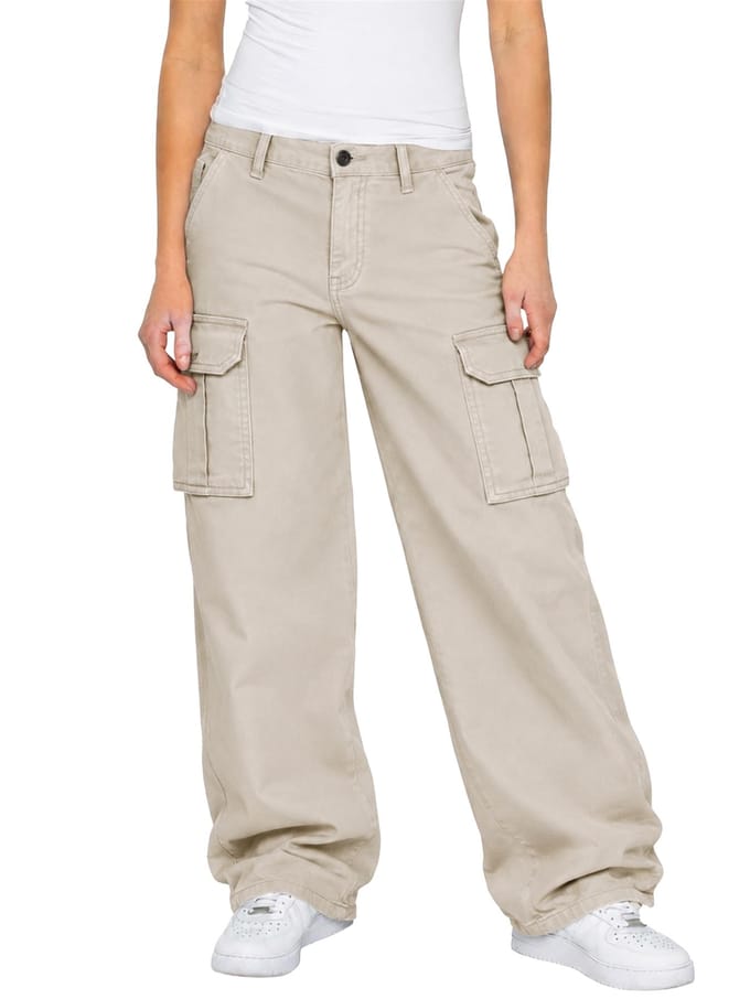 Enzo | Dames Cargo Baggy Jeans
