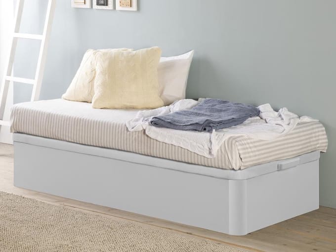 Vente-unique Bedbodem met opbergruimte HESTIA van YSMÉE - Mat wit - 90 x 190 cm