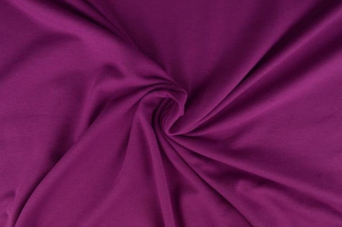 Katoen tricot stof - Cassis - 10 meter