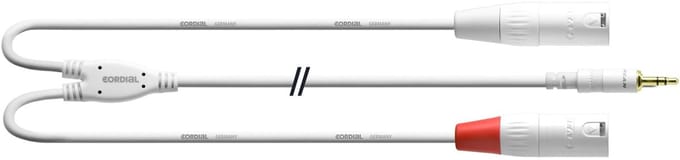 Cordial kabel 3,5 st / 2x XLR male 3m CFY 3 WMM-SNOW - Insert kabel