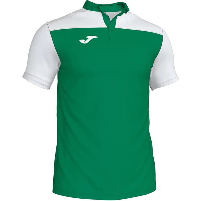 Joma Crew III Polo Heren - Groen / Wit | Maat: L