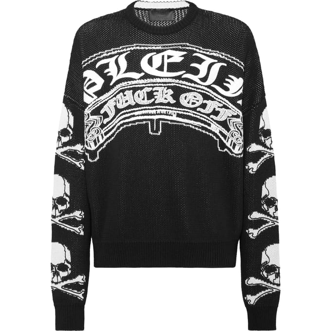 Pullover Ronde Hals Gothic Plein