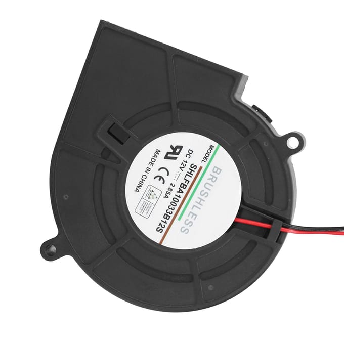 12V 2.85A BBQ Ventilator Luchtblazer voor Barbecue Picknick Camping Vuur Houtskoolstarter black