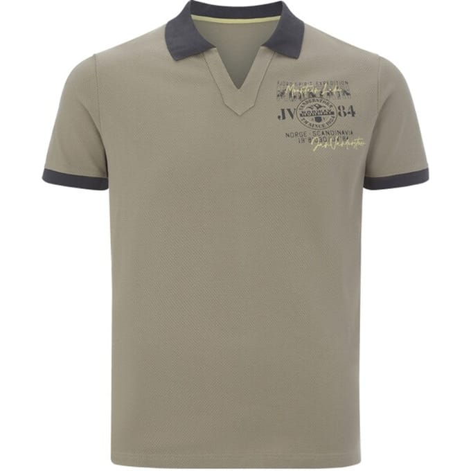 Jan Vanderstorm herren Poloshirt - 76/78 - kaki - Plus Size