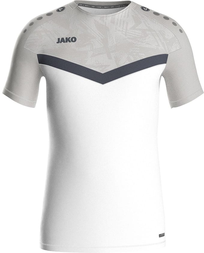 Jako Iconic T-Shirt Kinderen - Wit / Zachtgrijs | Maat: 152