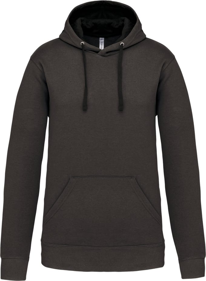 Kariban Hooded sweater met contrasterde capuchon K446 - Dark Grey / Black - S