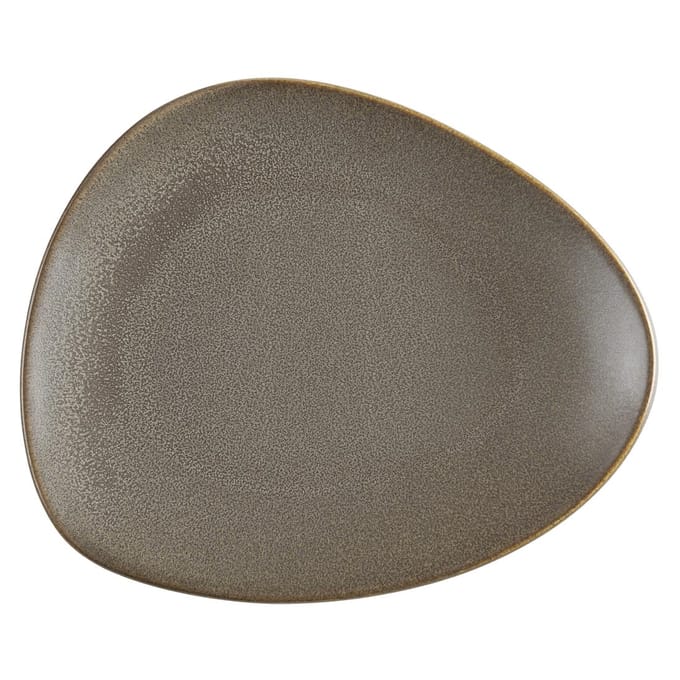 Olympia Ember Mahonie Kleur Driehoekige Borden 250x207mm (6 stuks)