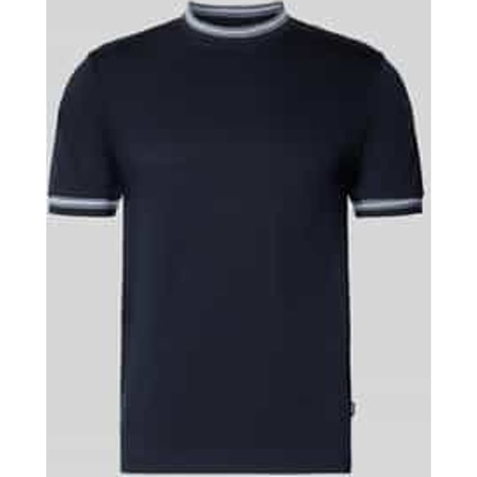 Navy katoenen ronde hals t-shirt Boss Black H-Tessler