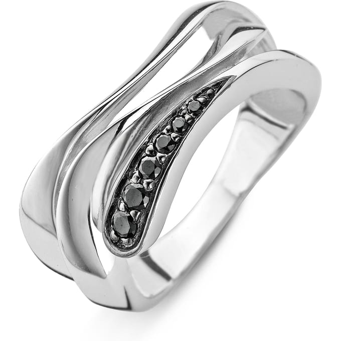 Orphelia Ring Black  Zirconium Sterling Zilver 925 Zr-3750/52