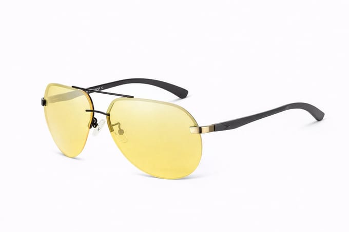 KingSeven Yellowstar - Pilotenbril met UV400 en polarisatie filter - Z182