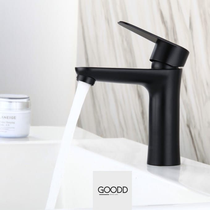 GOODD® Menton - Wastafelkraan - Mengkraan - Zwart - Rvs