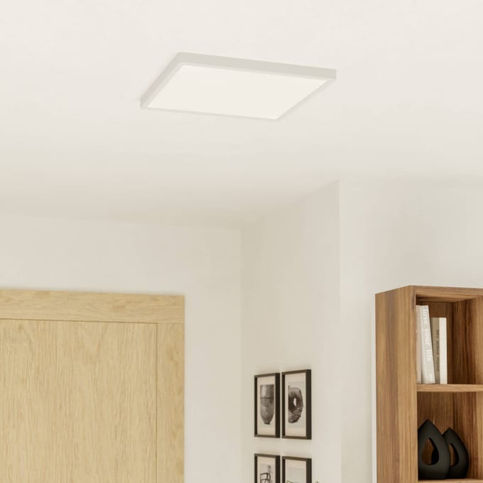 EGLO Plafondspot Southery 2-lamps crème-goud geborsteld