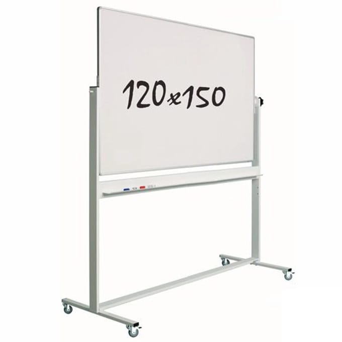 Smit Visual Whiteboard Verrijdbaar - Dubbelzijdig - Magnetisch - 120x150 cm