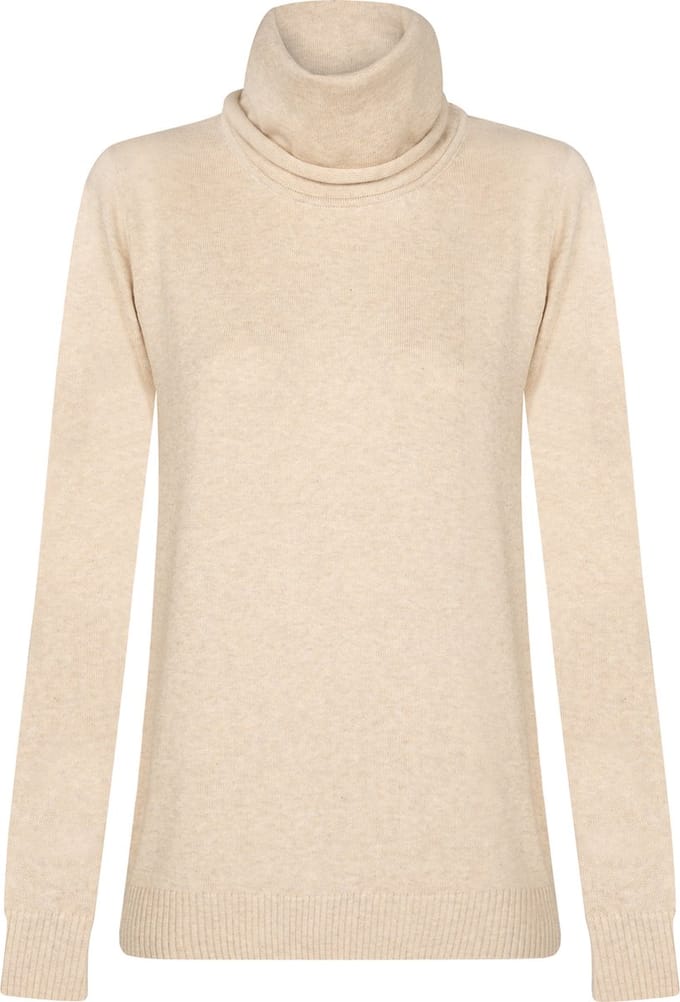 Felix Hardy Coltrui - Kabeltrui - 100% Katoen Trui Dames Beige - M