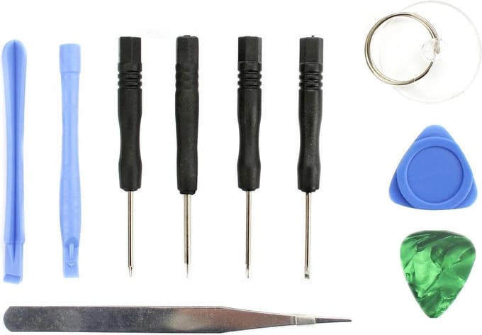 Let op type!! 10 in 1 Repair Tool Set for iPhone 7