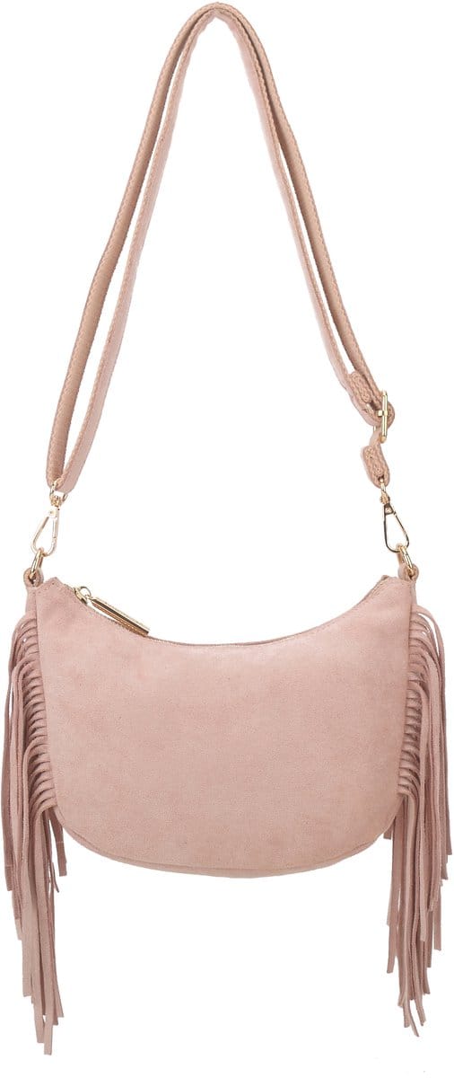 Giuliano kunstlederen suede schoudertas Adina - Dames - Roze