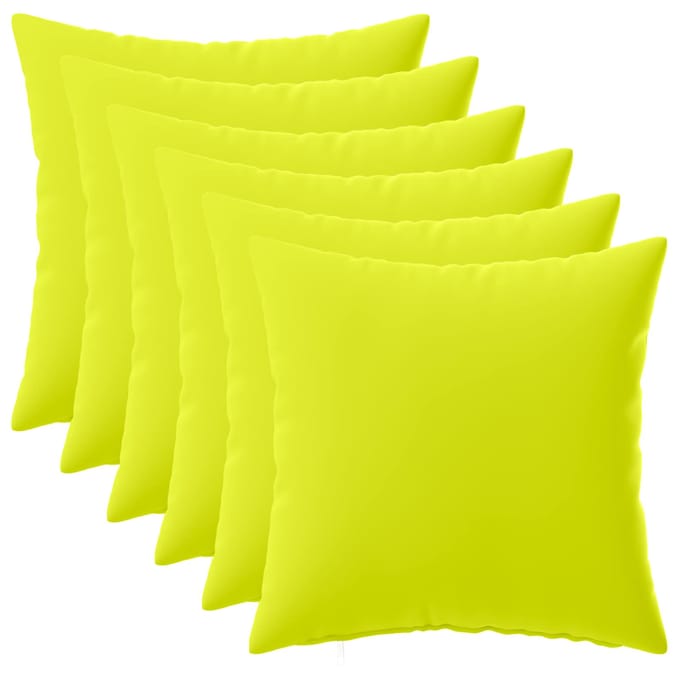 vidaXL - Kussensloop - 6 - pcs - HEERLEN - Heldere - Groen. - 30 - x - 30 - cm - Polyester