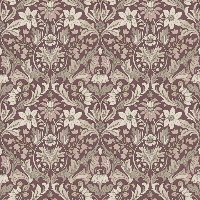 Boråstapeter Vliesbehang 3294 - Timeless Traditions - Hotel Chique Rood - 53cm x 10.05m