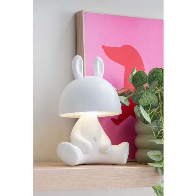 Leitmotiv Tafellamp Bunny - Wit - 22x17x27cm - Scandinavisch