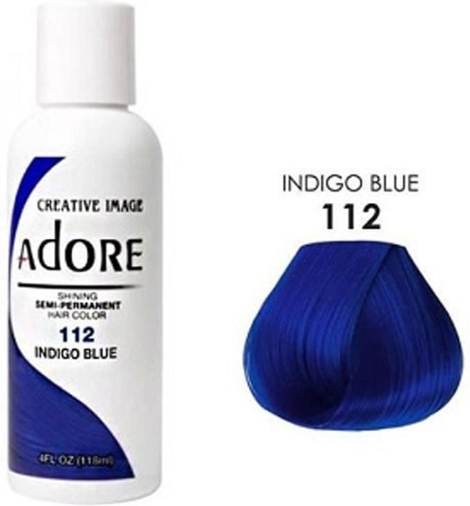 Adore Semi-Permanent Hair Color - Indigo Blue 112 118 Ml